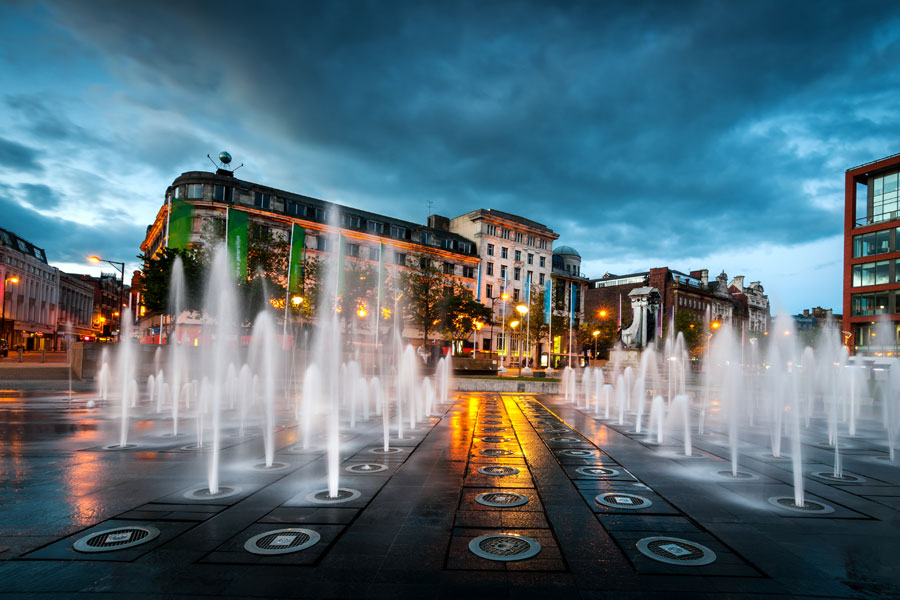 Manchester Fixer Manchester Production Service General View of Piccadilly Gardens a Manchester Location